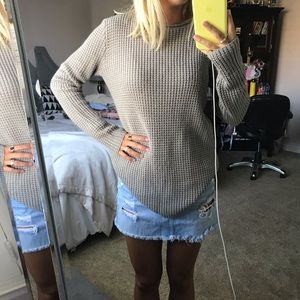 Grey oversized sweater